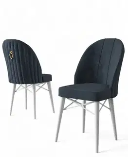 Sada židlí (4 kusy) Ritim - Anthracite, White