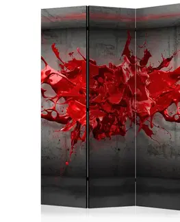 Paraván Red Ink Blot Dekorhome