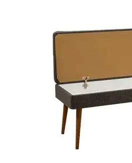 Set s rozkládacím stolem, židlemi a konzolou (7 kusů) Vina 03 1053 - Walnut, Anthracite