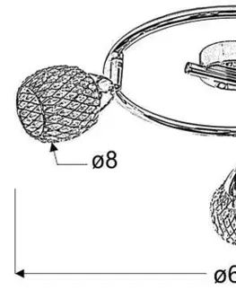 Průhledná spirálová stropní lampa g9 fialová