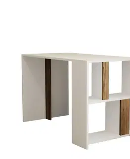 Psací stůl Lima - White, Walnut