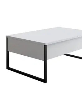 Konferenční stolek Luxe White and Black