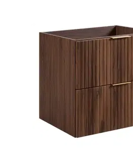 Elvisia Skříňka pod umyvadlo FLOW Oak walnut 60 2S | 60 cm