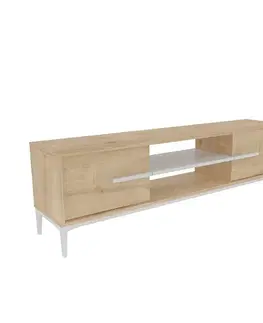 TV stolek Eslem - Oak, White