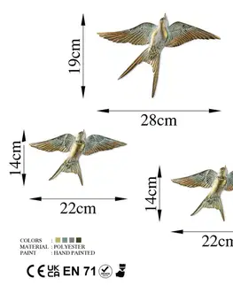 Dekorativní doplněk na zeď Flying Swallow - 1