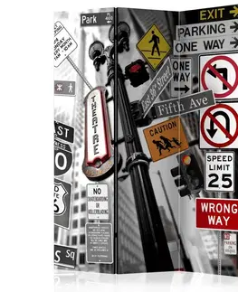 Paraván New York Signs Dekorhome