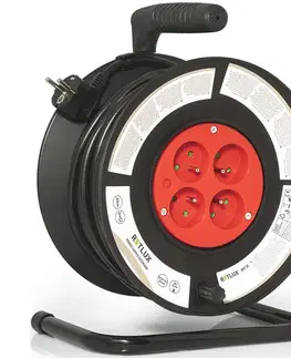 Retlux RPC 50 Prodlužovací kabel na bubnu, 4 zásuvky, 25 m