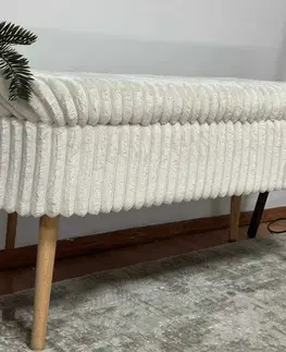 Lavice s úložným prostorem OSLO LINEN TOSCANO