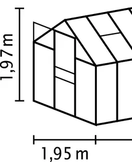 Skleník VITAVIA TARGET 6200 polykarbonát Dekorhome