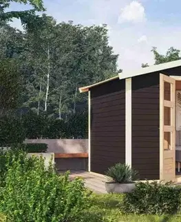 Dřevěný zahradní domek AMBERG 5 Lanitplast