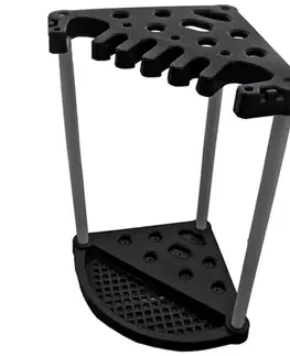 KETER Rohový regál na nářadí GARDEN TOOL | černý