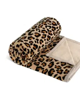 Bellatex Deka Korall micro jednolůžko Leopard, 150 x 200 cm