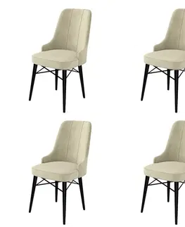 Sada židlí (4 kusy) Pare - Cream, Black