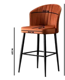 Bar Stool Set (4 Pieces) Rubi - Claret Red