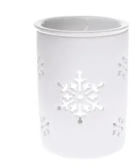 Keramická aromalampa Snowlet bílá, 8,5 x 11,5 cm