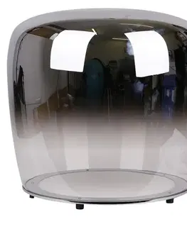 Stojací lampa černá skleněná LED 17cm Berloz Ledea