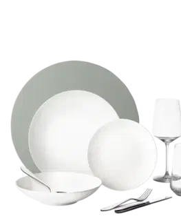 Startovací set nádobí 60 ks — Premium Platinum Line silver - W0183