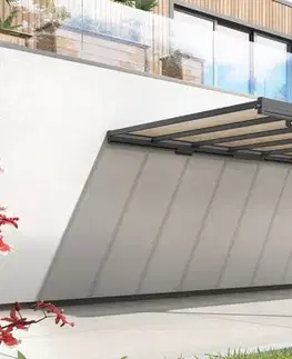 Kovový přístřešek / carport ke zdi 298 x 509 cm Dekorhome