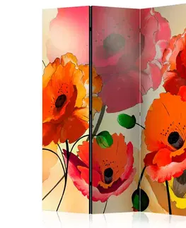 Paraván Velvet Poppies Dekorhome