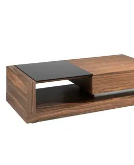 Estila Luxusní moderní konferenční stolek Vita Naturale obdélníkový hnědý 130cm