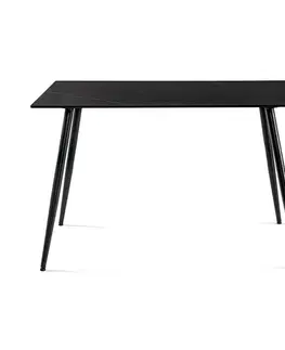 Jídelní stůl CERAVIBE 140, černá, 140 x 80 cm