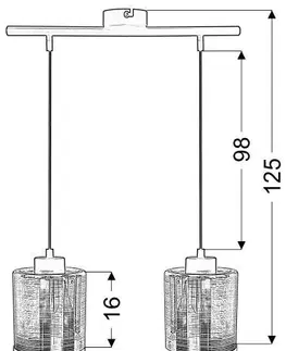Cox přesahující 2x60W e27 zlatá
