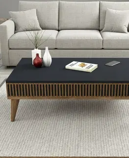 Konferenční stolek Mila Anthracite and Walnut