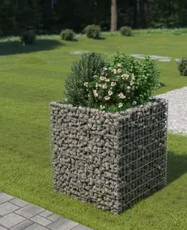 Gabionový vyvýšený záhon pozinkovaná ocel Dekorhome