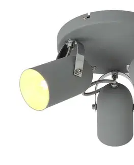 Stropní svítidlo 3X40W E14 šedé ŠEDÉ