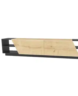 TV stolek Rhodes - Anthracite, Oak