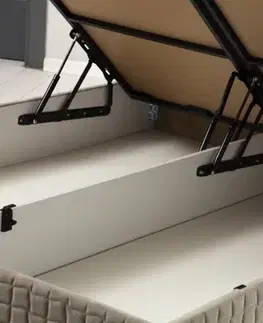 Rám jednolůžkové postele s čelem Safir120 x 200 - Brown