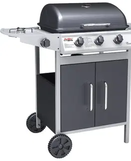 Avenberg Plynový BBQ gril s bočním hořákem Boston, 107,9 x 49,7 x 96,2 cm