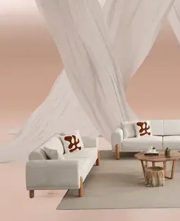 Trojmístná rozkládací pohovka Lyke 3 Seater - Cream