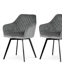 Sada jídelních židlí DCH-425 GREY4, 2 ks