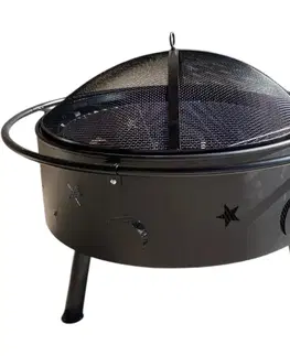 Avenberg Zahradní ohniště s grilem Wildfire, 74 cm