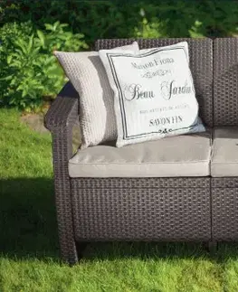 KETER Zahradní pohovka GREEK LOVE SEAT | hnědá
