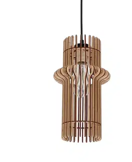 Závěsná lampa Eco 4 1x40 e27 Dřevěné stínidlo