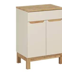 ArtCom Koupelnová skříňka s deskou BALI Cashmere D60/1 | 60 cm
