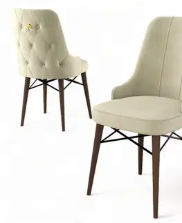 Sada židlí (6 kusů) Pare - Cream, Brown