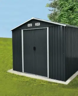 Avenberg Zahradní domek na nářadí 1,96 × 2,58 m SD-X68E-H170, antracit, 2 x 2,6 cm
