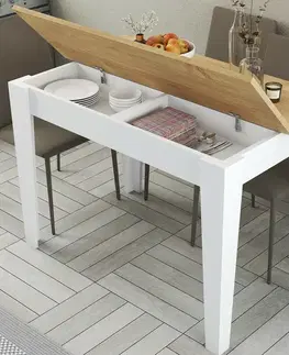 Jídelní stůl Kiev White and Oak