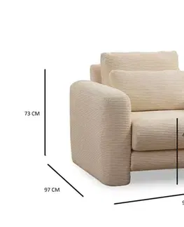 Křeslo ušák Lily Beige - Wing