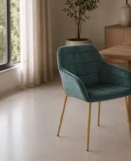 Halmar Jídelní židle KAI K306 | tmavozelená