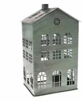 Kovový svícen Rustik House, 18 x 31 x 15 cm