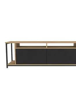 TV stolek Omar - Oak, Black