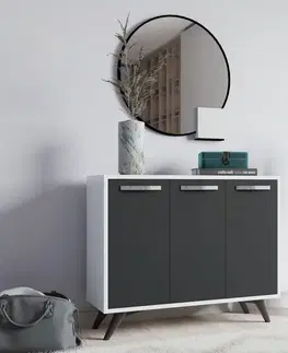 Víceúčelová skříňka Piffa - White, Anthracite