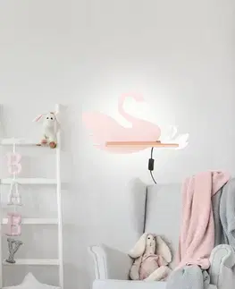 Dětská nástěnná lampička SWAN LED Candellux