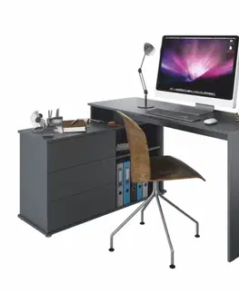 Rohový PC stůl TERINO Tempo Kondela