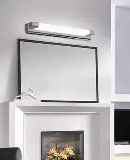 Nástěnná koupelnová lampa nad zrcadlem, chrom, LED pásek 5W Mia