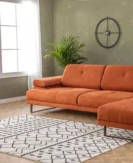 Rohová sedací souprava Mustang Small Right - Orange